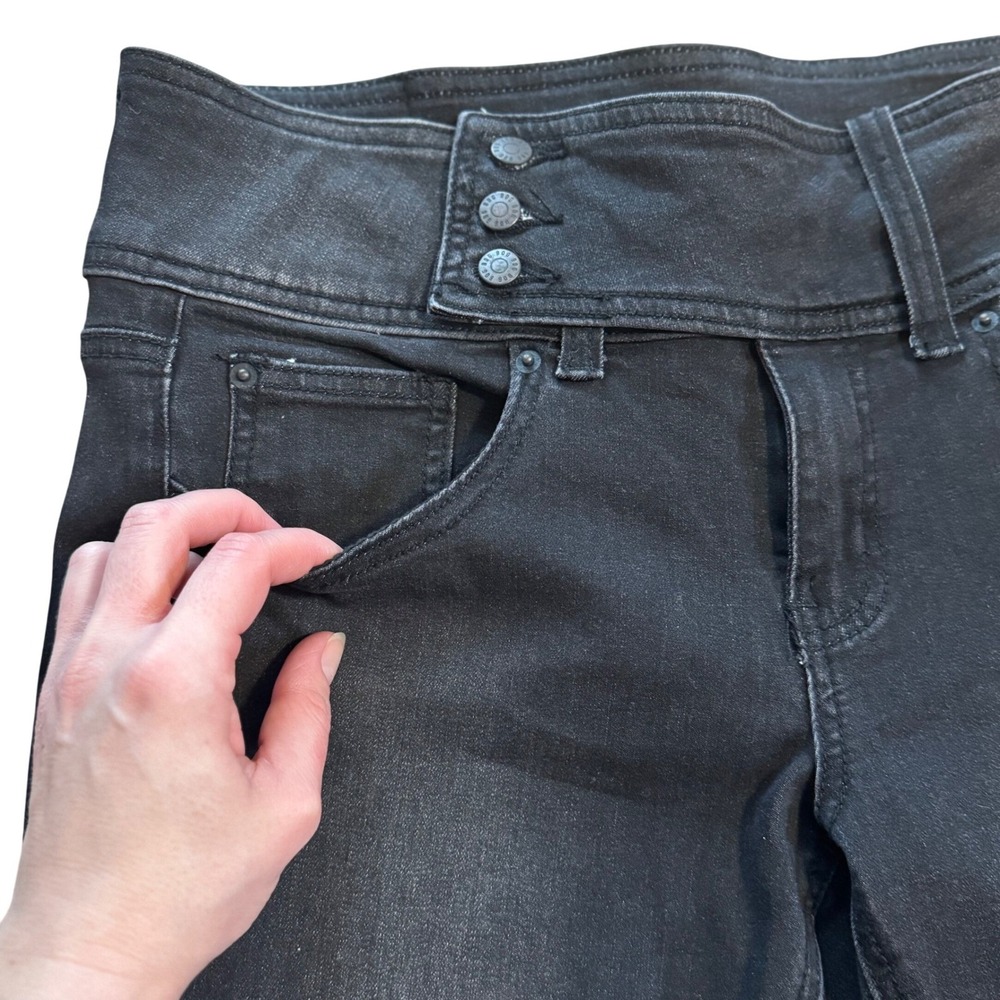 BDG Y2K Style Black Flare Jeans Size 30 High Rise Stretch Denim Urban Outfitters - Picture 13 of 13
